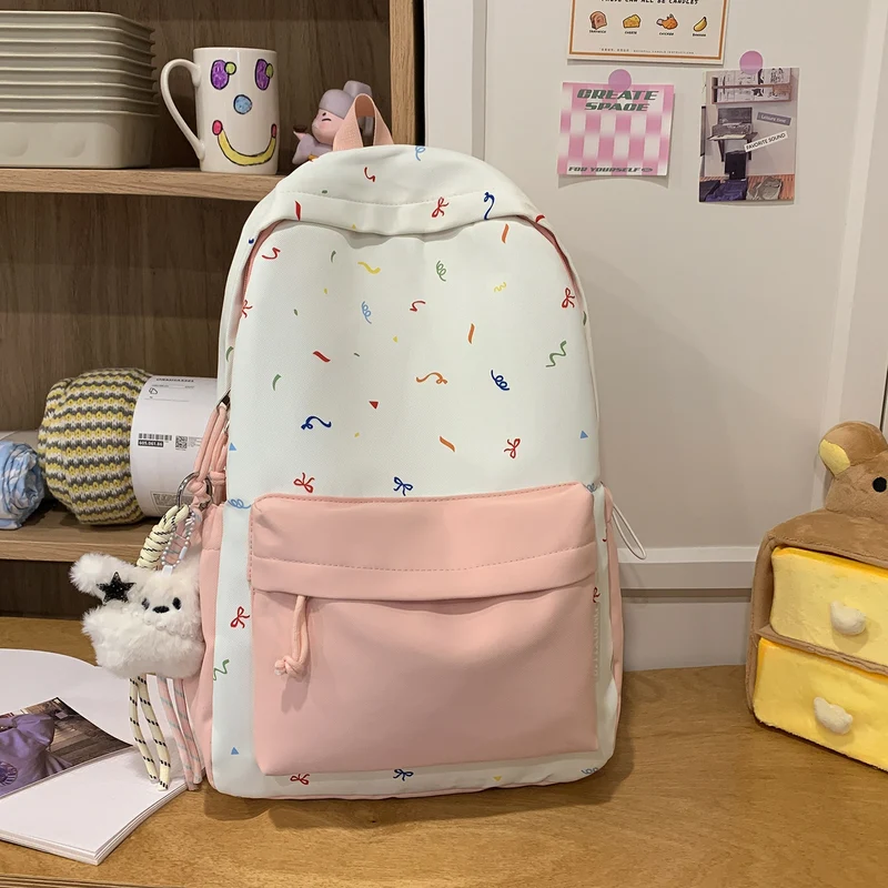 Verspielt gemusterter Rucksack Karnz