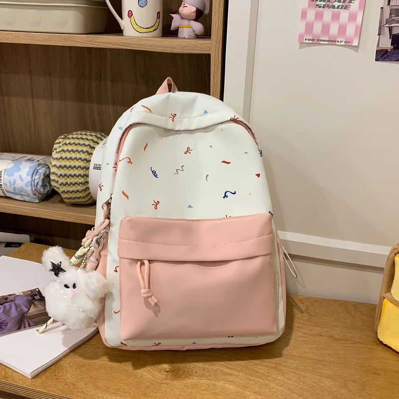 Verspielt gemusterter Rucksack Karnz