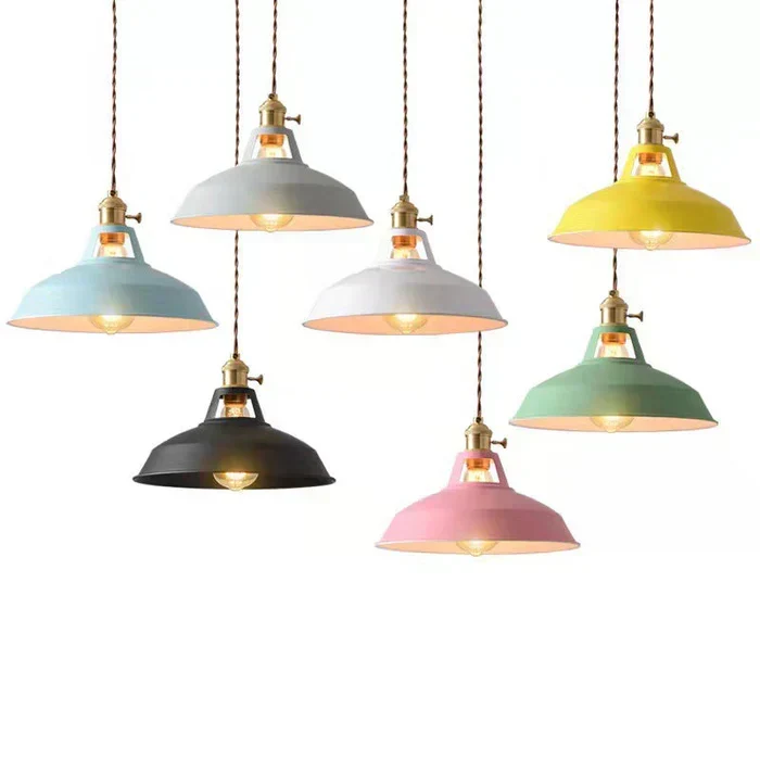 IronGlow Industrielle Retro-Hängelampe aus Metall, E27