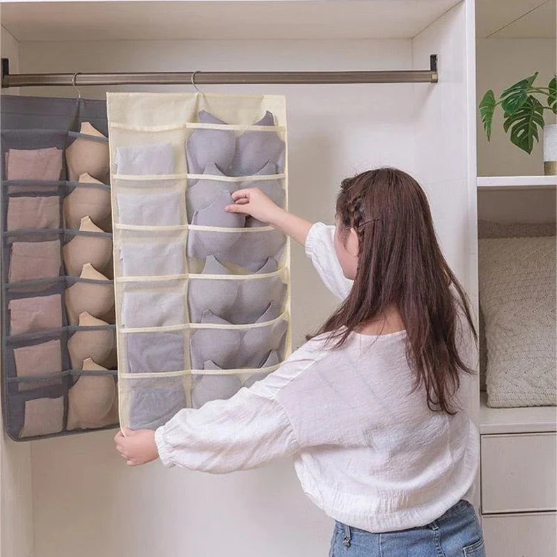 🩲 50% RABATT! 📦 Doppelseitiger Hängeorganizer für Unterwäsche – Platzsparend, vielseitig & übersichtlich – Ideal für Schrank & kleine Räume 🏠