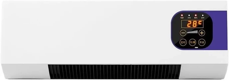 Klimaanlage, leise, weißes ABS-Material, Heizung und natürliche Brise, energieeffizient, platzsparendes Design für Schlafzimmer, Badezimmer, Büro