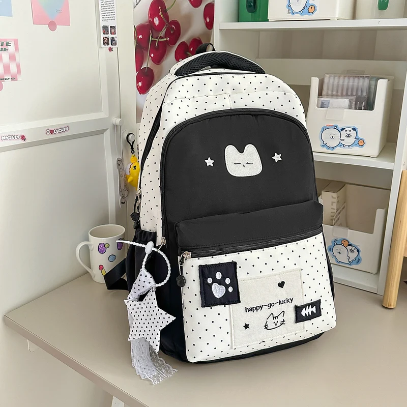 Verspielt Kat-Themen Rucksack Karnz