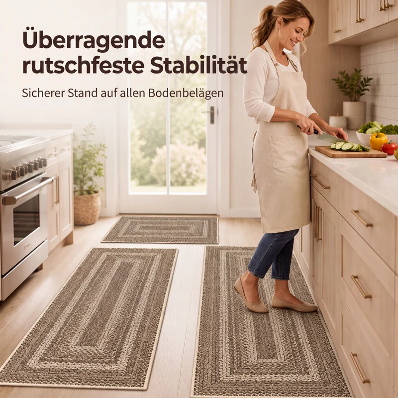 🏡🔥50% RABATT!☁️ Eleganter gewebter Läuferteppich, strapazierfähig & weich🌿