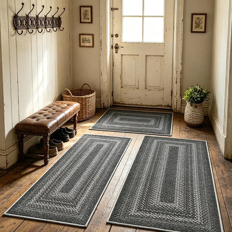 🏡🔥50% RABATT!☁️ Eleganter gewebter Läuferteppich, strapazierfähig & weich🌿