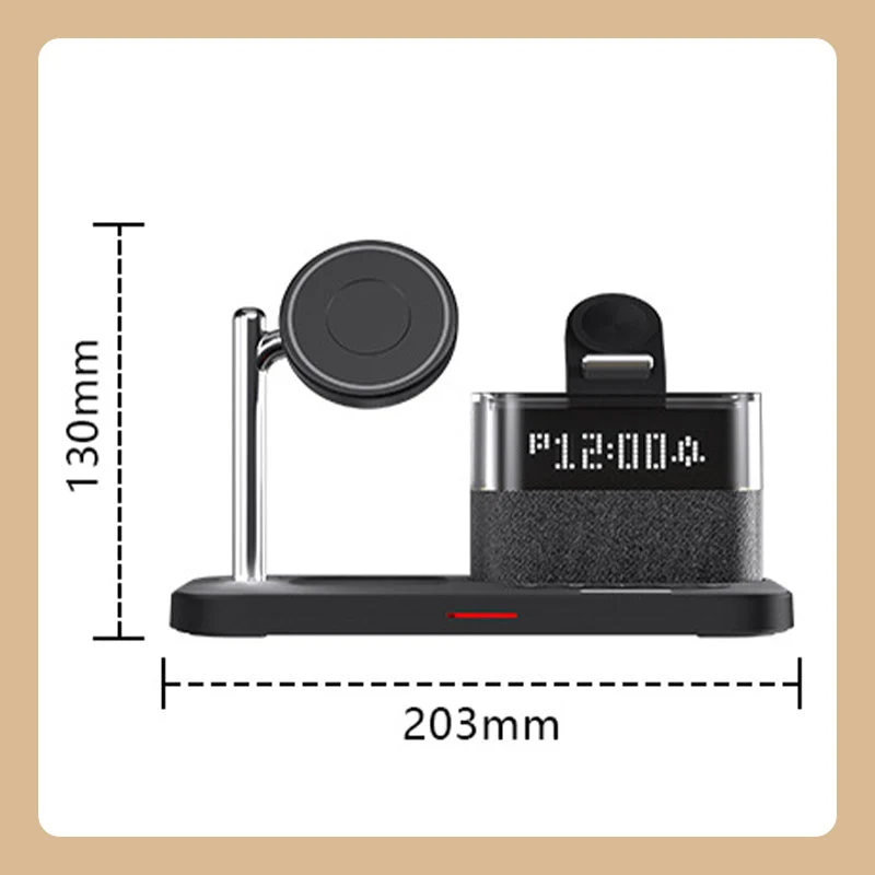 🔥 50% RABATT auf ausgewählte Produkte 🎉3-in-1 Kabelloses Ladestation mit Wecker