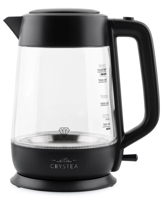 Elektrischer Wasserkocher ETA Crystea 6154 90000 schwarz/glas
