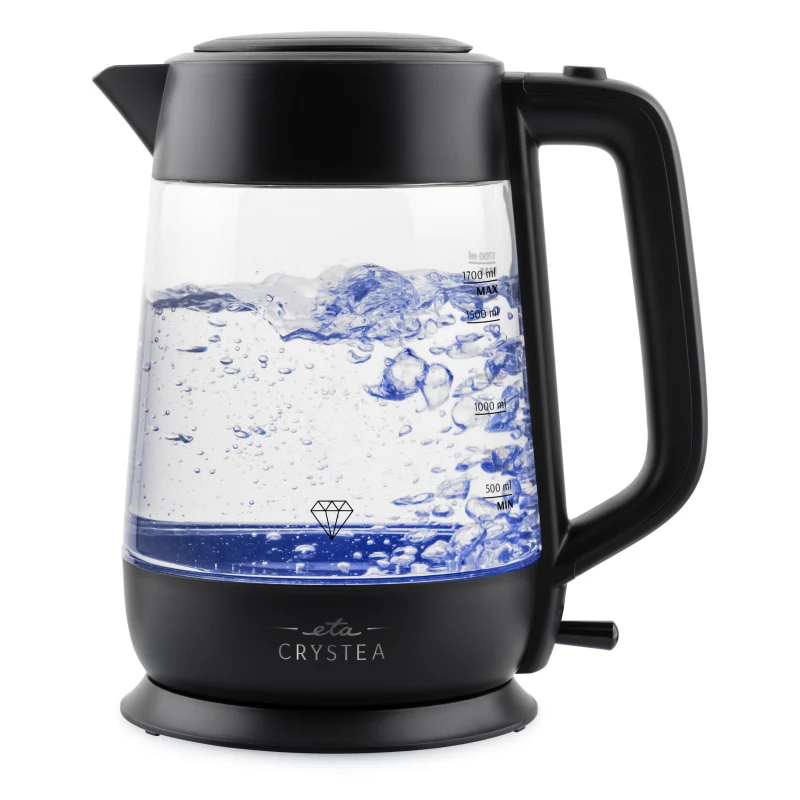 Elektrischer Wasserkocher ETA Crystea 6154 90000 schwarz/glas