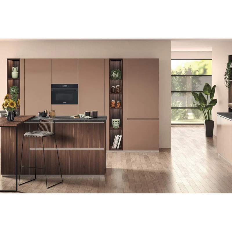Hotpoint 40L Einbau Combi Mikrowelle - Schwarz Steel | MP 996 BM H
