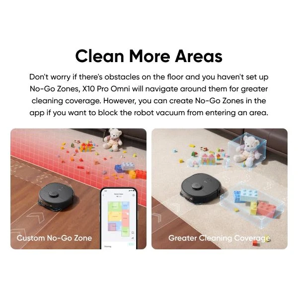 Eufy X10 Pro Omni Robot Vacuum und Mop mit All-in-One Station - Schwarz | T2351V11