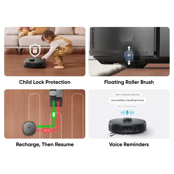 Eufy X10 Pro Omni Robot Vacuum und Mop mit All-in-One Station - Schwarz | T2351V11