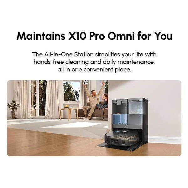 Eufy X10 Pro Omni Robot Vacuum und Mop mit All-in-One Station - Schwarz | T2351V11