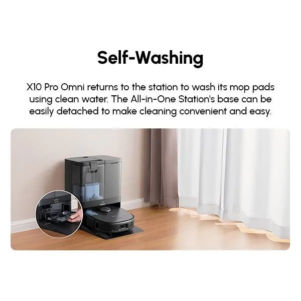 Eufy X10 Pro Omni Robot Vacuum und Mop mit All-in-One Station - Schwarz | T2351V11