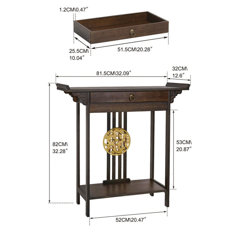 Antik Konsolentisch Flurtisch Sideboard Tisch