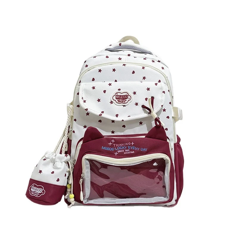Verspielter Katzenohr-Design Rucksack Karnz