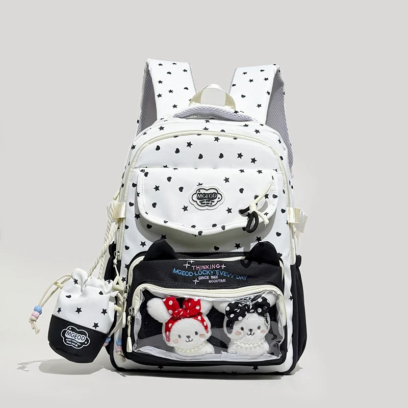 Verspielter Katzenohr-Design Rucksack Karnz