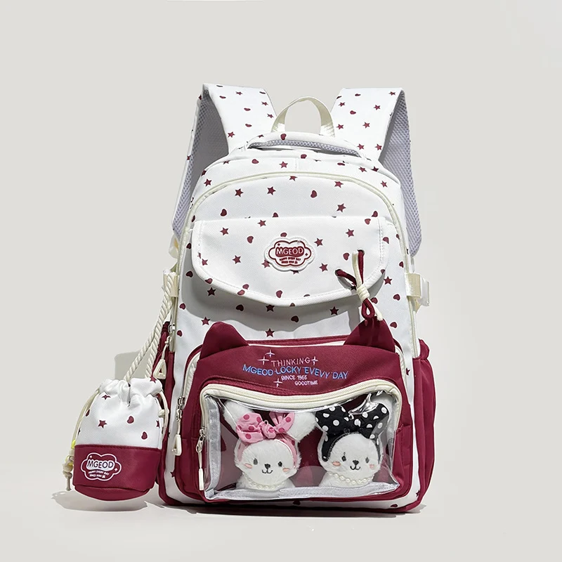 Verspielter Katzenohr-Design Rucksack Karnz