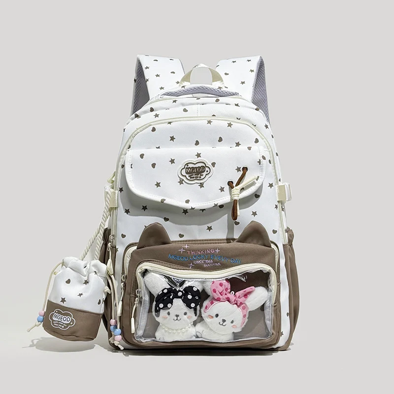 Verspielter Katzenohr-Design Rucksack Karnz