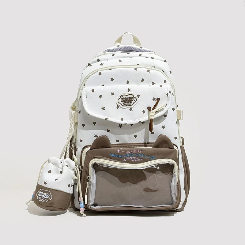 Verspielter Katzenohr-Design Rucksack Karnz