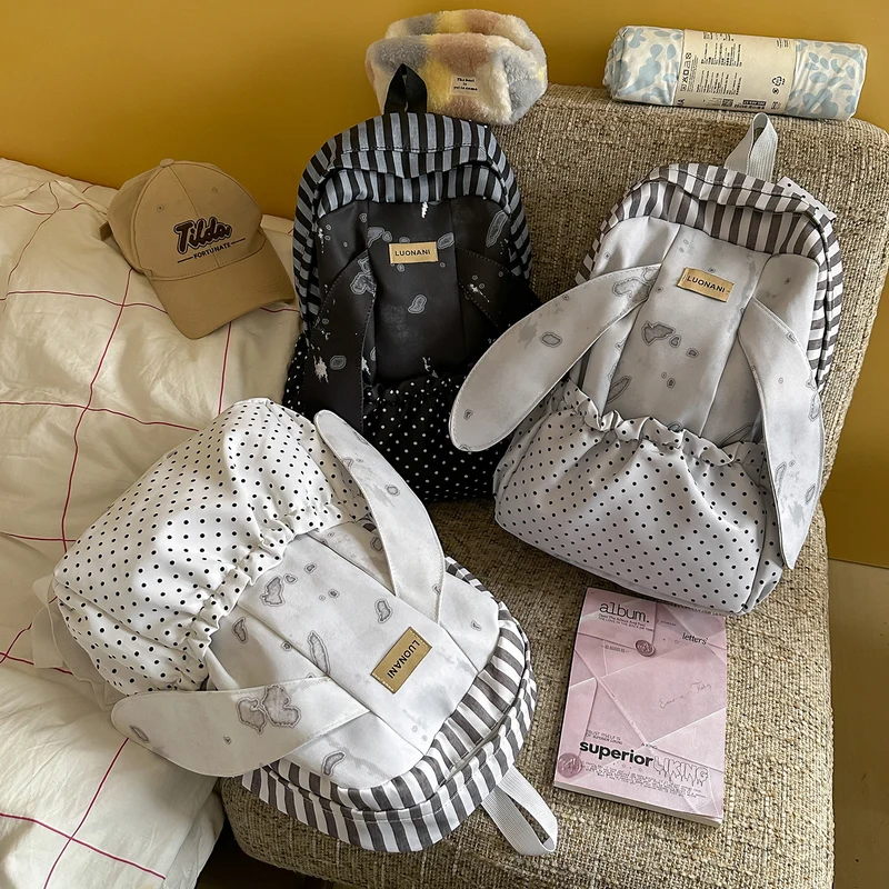 Verspielt Bunny-Ohren-Design Rucksack Karnz