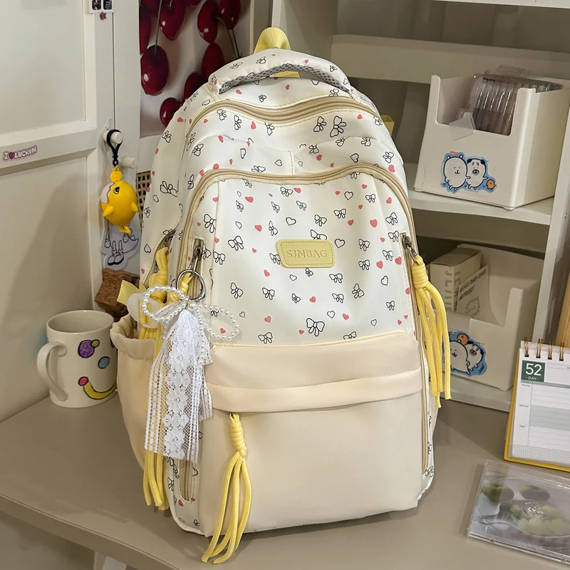 Verspielt Bogen-Verzierte Stylische Rucksack Karnz