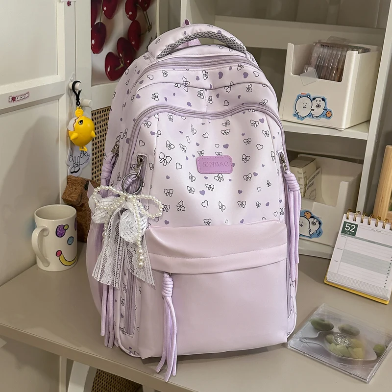 Verspielt Bogen-Verzierte Stylische Rucksack Karnz