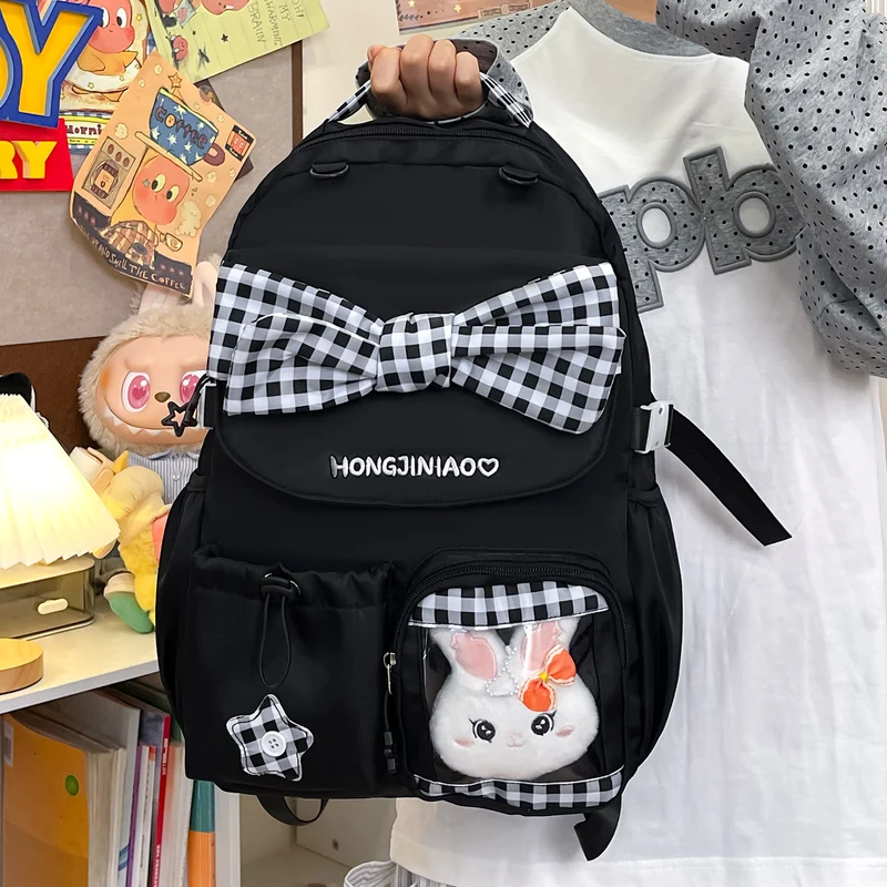 Verspielt Schleifen-verzierte Rucksack Karnz