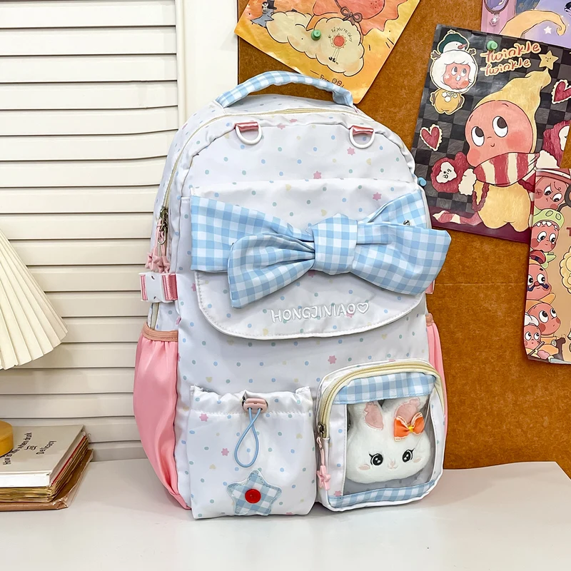 Verspielt Schleifen-verzierte Rucksack Karnz