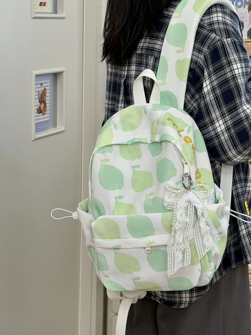 Verspielt Äpfel-Muster Rucksack Karnz