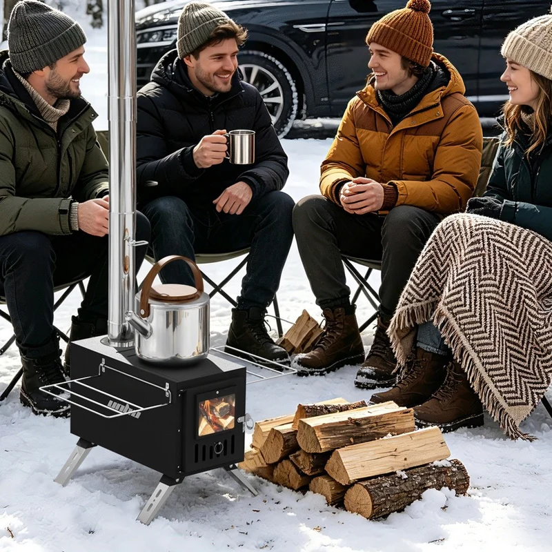Zeltofen Zeltheizung Holzofen Camping Herdplatte Terrassenofen