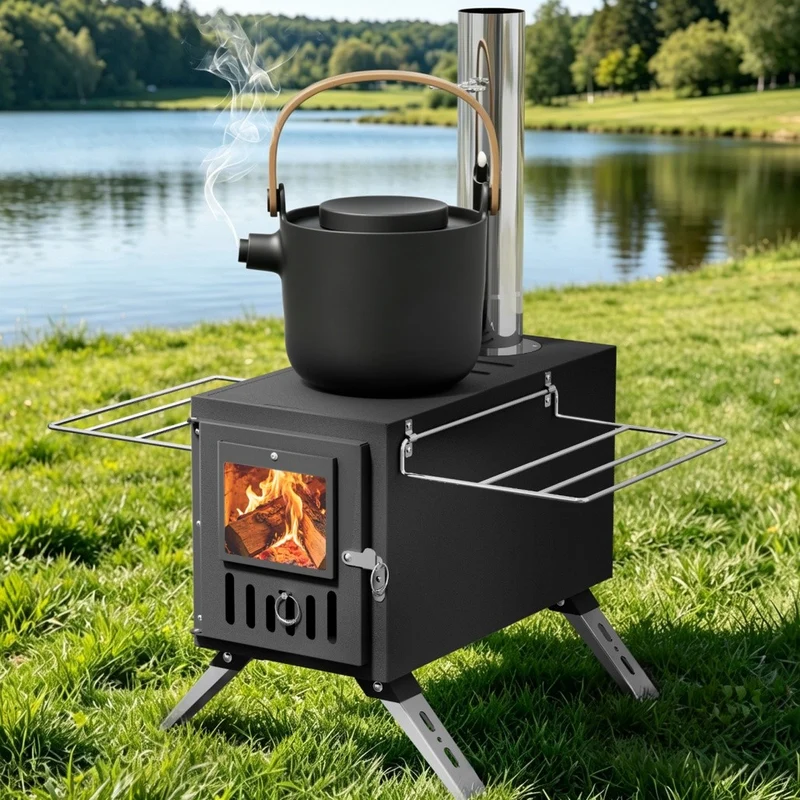 Zeltofen Zeltheizung Holzofen Camping Herdplatte Terrassenofen