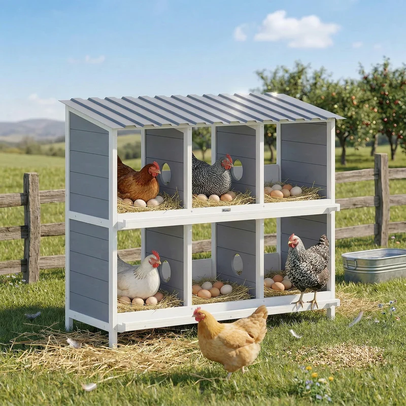 Legenest Hühner Hühnernest Nistkasten Nutztiere Landwirtschaft