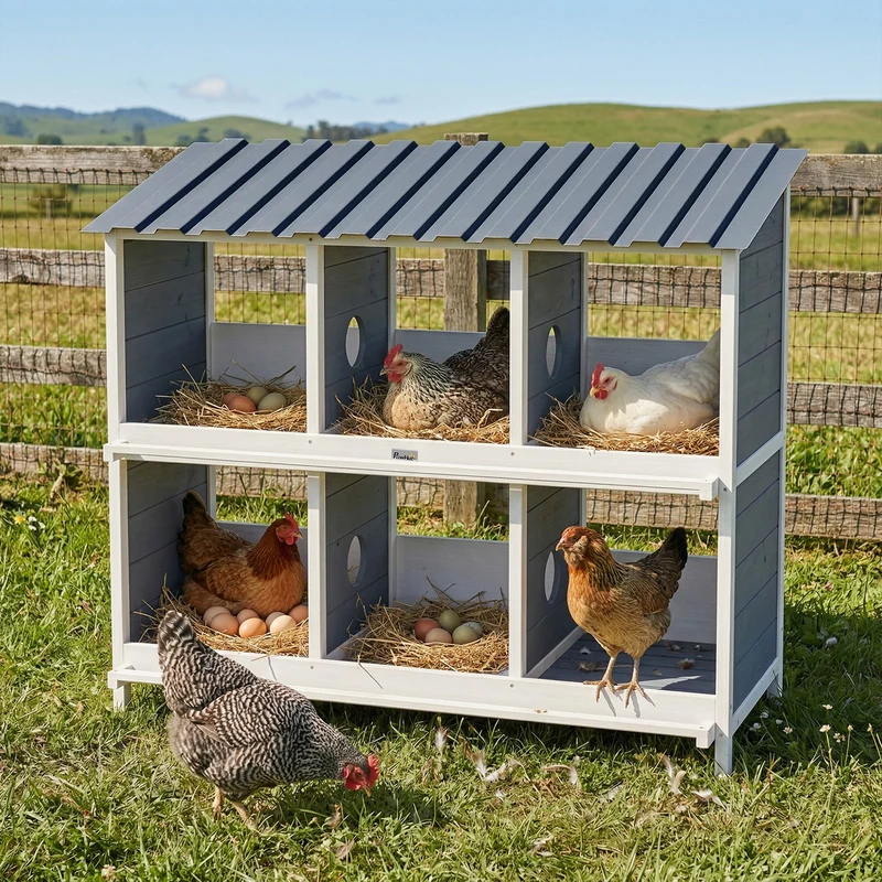Legenest Hühner Hühnernest Nistkasten Nutztiere Landwirtschaft