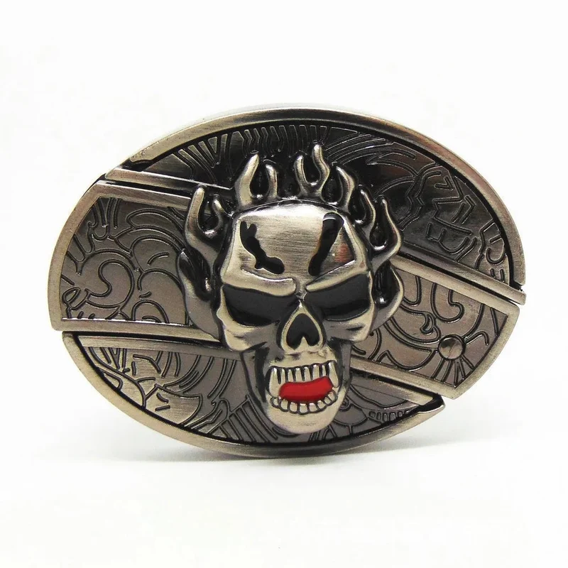 Herren Leder-Punkgürtel | Vintage-Metallschnallen Designs
