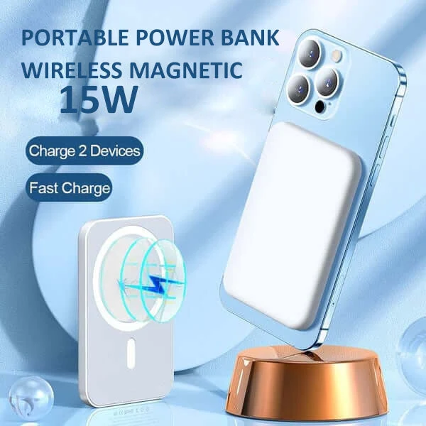 ⚡🔋 Jetzt 50% sparen! Magnetische 20W Powerbank 10000mAh – Kabellos & Schnellladung 🧳⚡ Ideal für Reise: Kompakt, langlebig & voll kompatibel mit MagSafe.