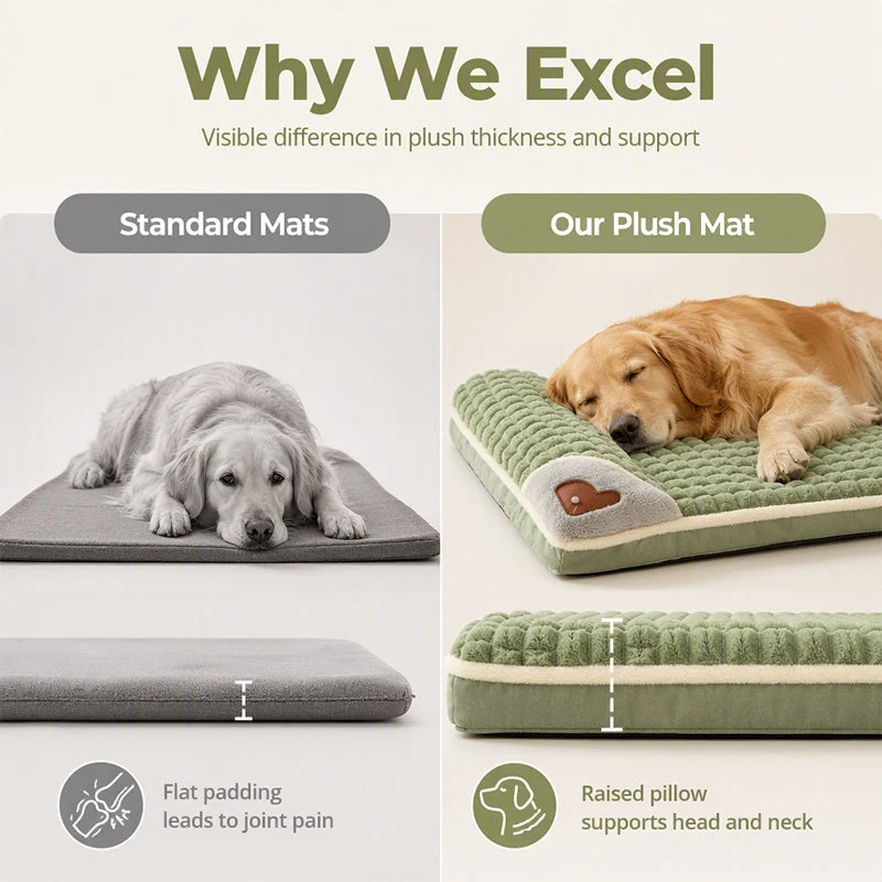 🐾 50% RABATT! 🛏️ Gepolsterte, waschbare Hundematte – Weich, warm & vielseitig – Ideal für Hunde & Katzen – für alle Jahreszeiten ✨