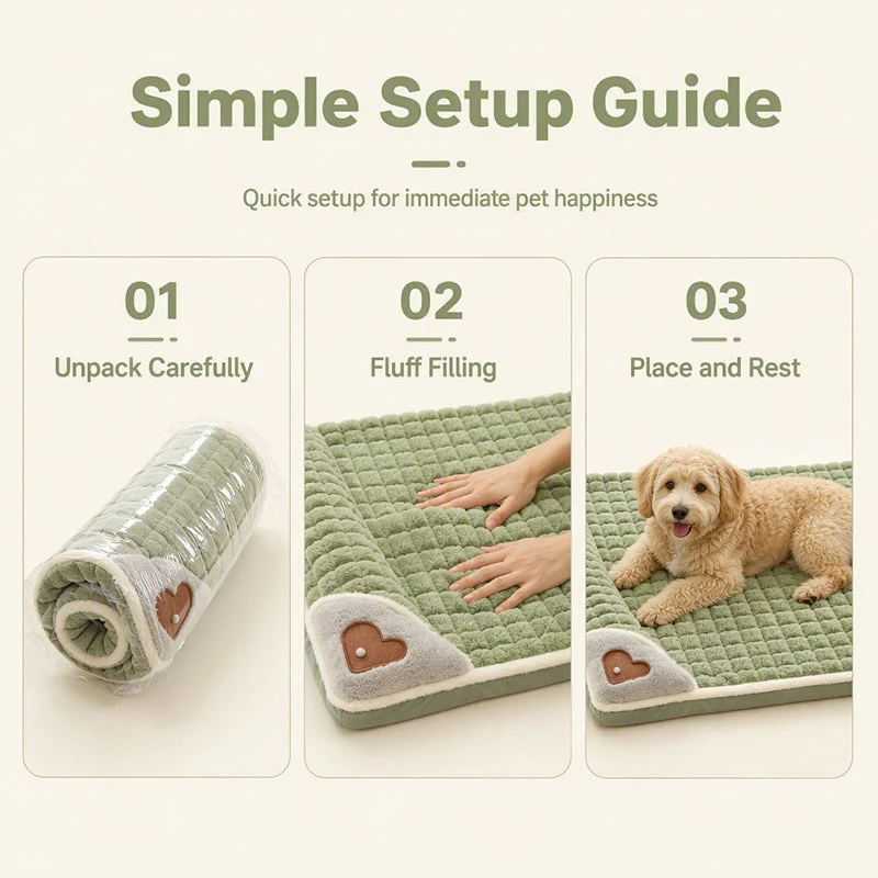🐾 50% RABATT! 🛏️ Gepolsterte, waschbare Hundematte – Weich, warm & vielseitig – Ideal für Hunde & Katzen – für alle Jahreszeiten ✨