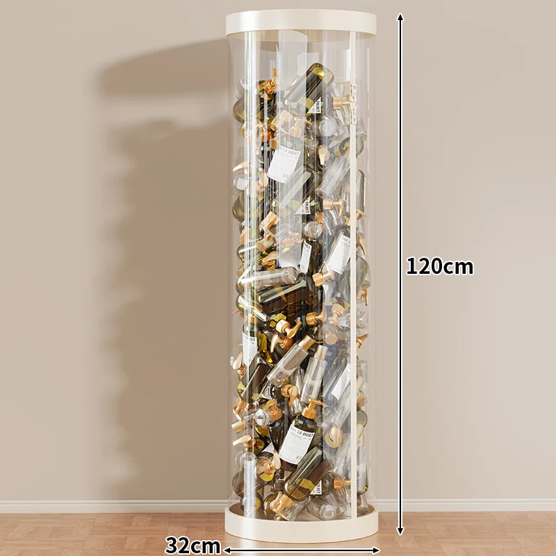 Hohe klare acryl vertikale Display-Zylinder für Mini-Parfüm- & Probeflaschen-Sammlung
