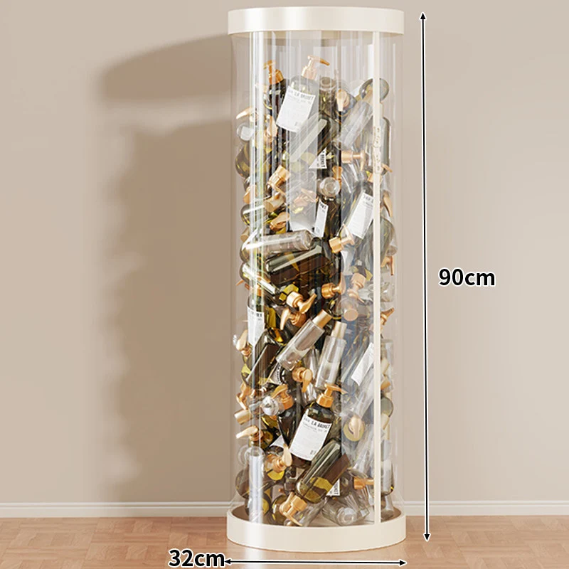 Hohe klare acryl vertikale Display-Zylinder für Mini-Parfüm- & Probeflaschen-Sammlung