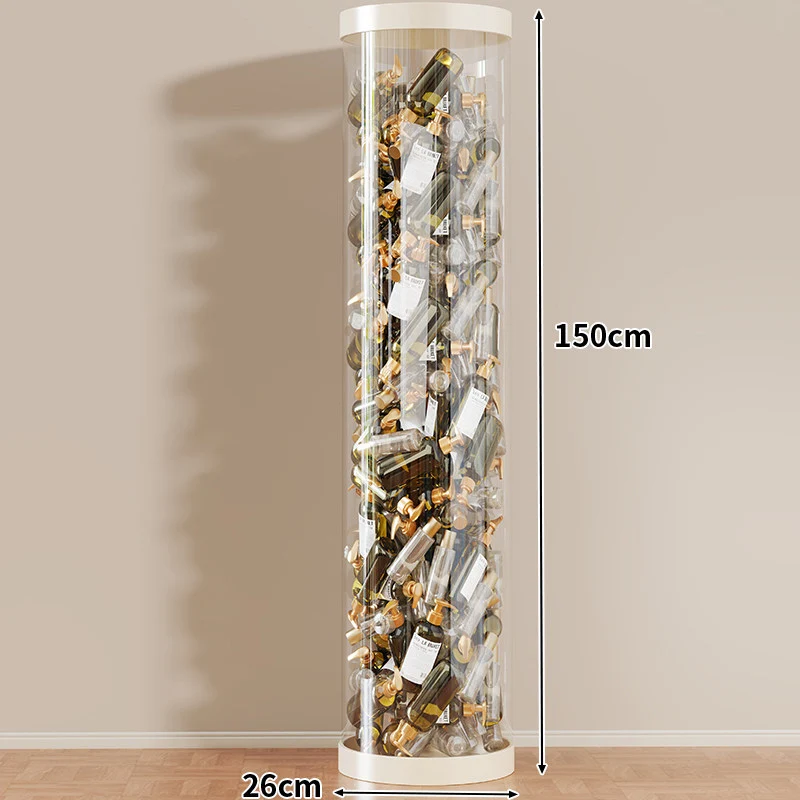 Hohe klare acryl vertikale Display-Zylinder für Mini-Parfüm- & Probeflaschen-Sammlung
