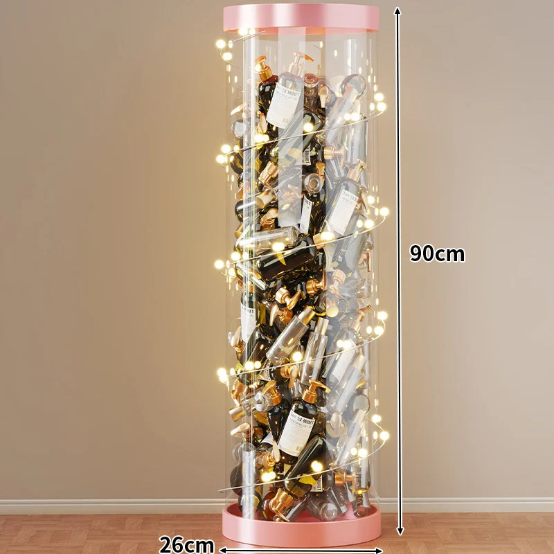 Hohe klare acryl vertikale Display-Zylinder für Mini-Parfüm- & Probeflaschen-Sammlung