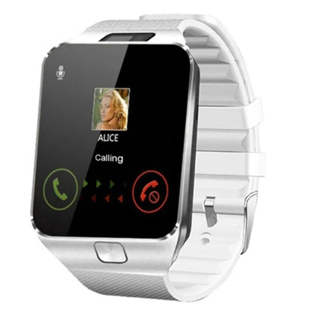 Smartwatch Unterstützung SIM-Karte Mehrere Sprachen Touchscreen Bluetooth Sport Fitness Tracker Kamera Handgelenk Smartphone Uhr
