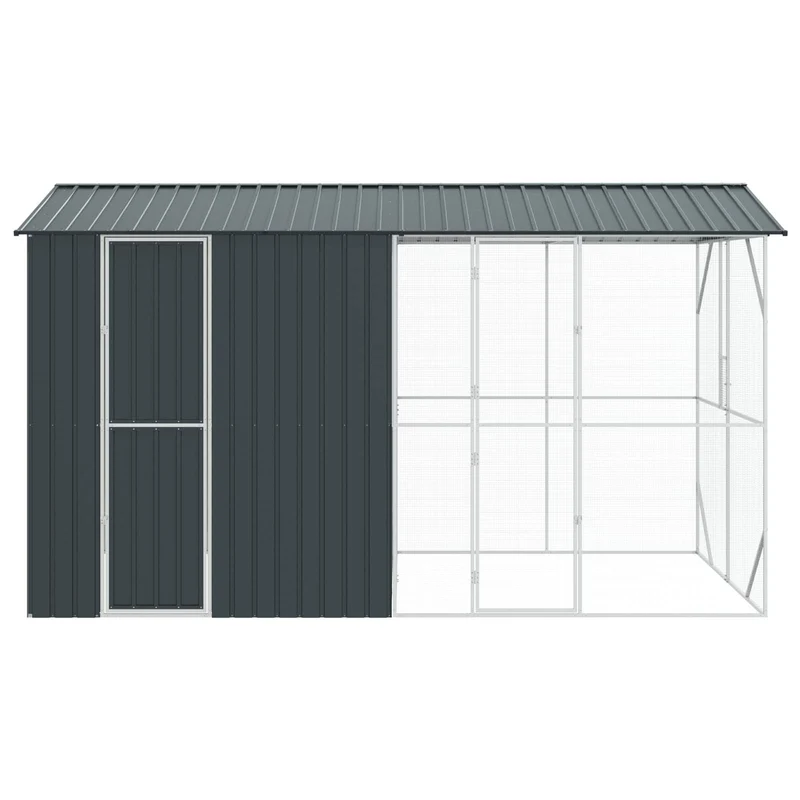 XXL Voliere Vogelkäfig 442x247cm Outdoor Vogelhaus Haustiere Garten