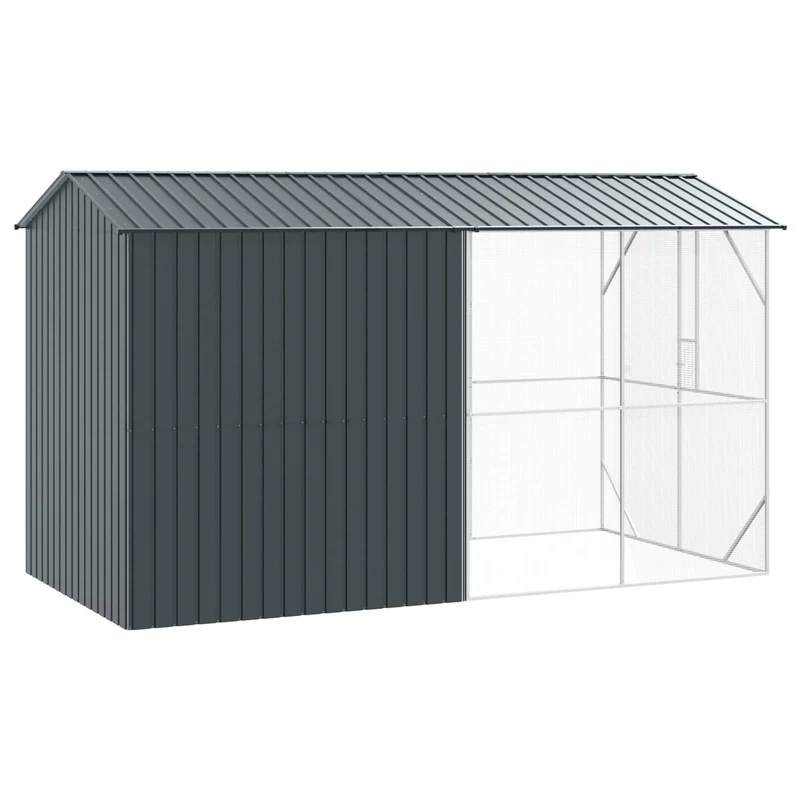 XXL Voliere Vogelkäfig 442x247cm Outdoor Vogelhaus Haustiere Garten