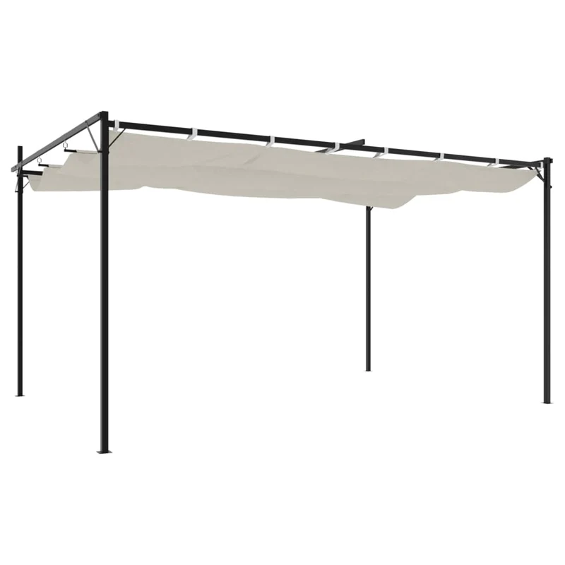 Pergola Schiebedach Pavillon 395x292x230cm Dach Gartenpavillon
