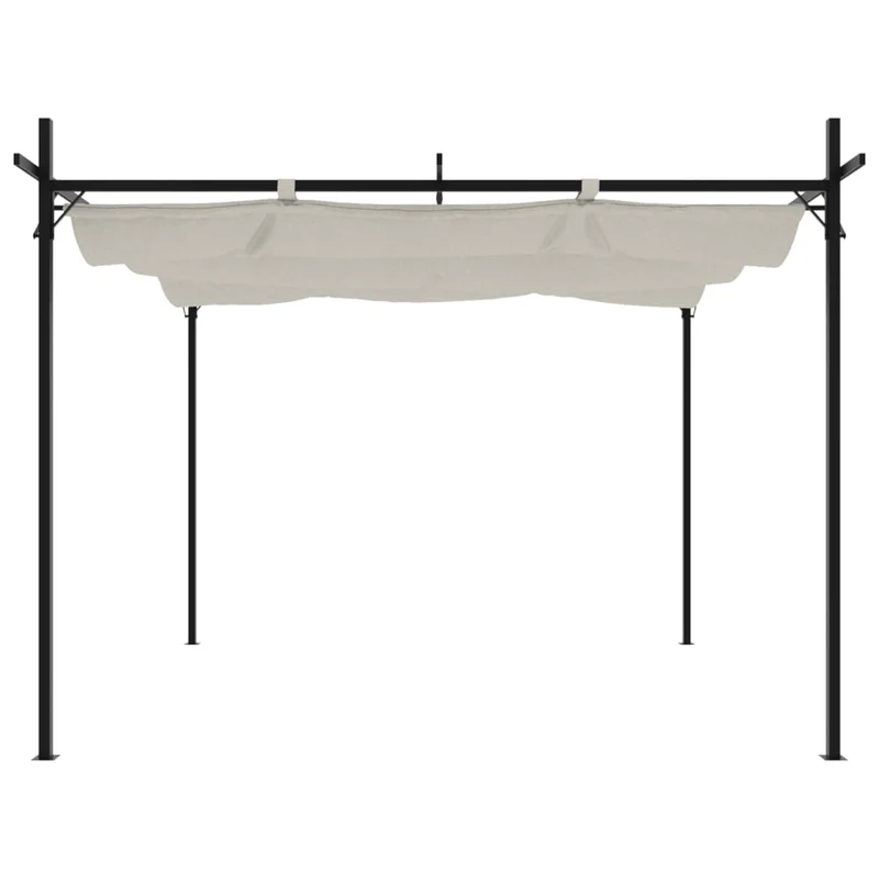 Pergola Schiebedach Pavillon 395x292x230cm Dach Gartenpavillon