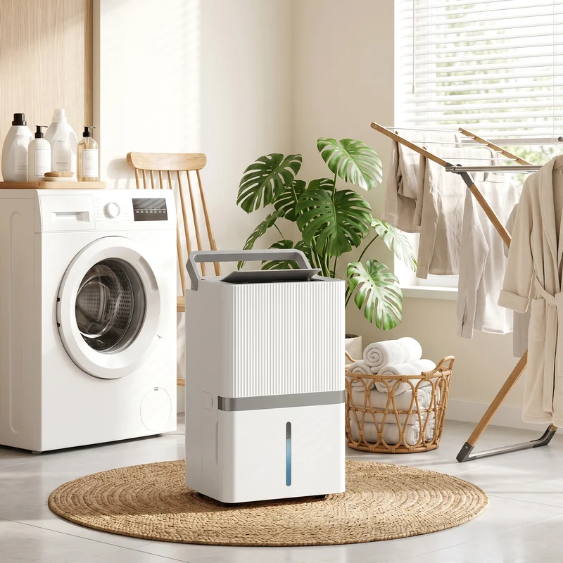 100 Pint Smart Dehumidifier for Basements, 5,200 sq ft, WiFi App & Voice Control