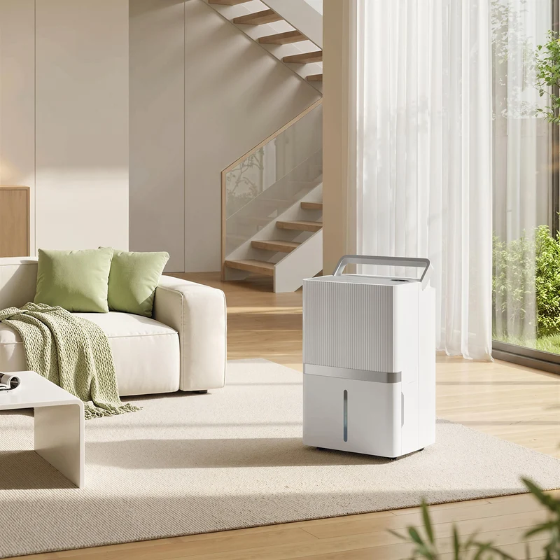 100 Pint Smart Dehumidifier for Basements, 5,200 sq ft, WiFi App & Voice Control