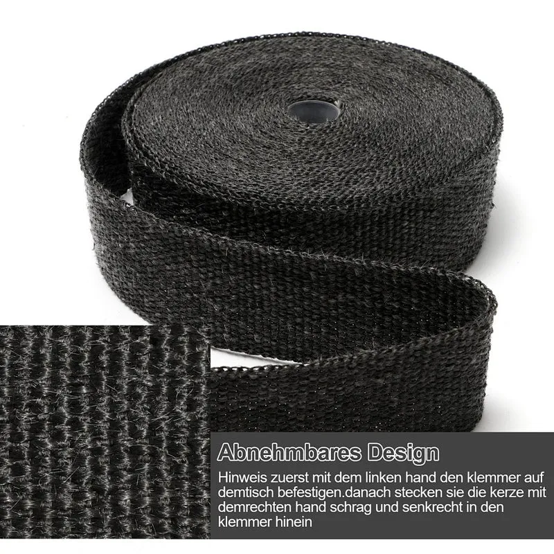 10m Hitzeschutzband Auspuff Krümmer Turbolader 1400°C Basaltfaser