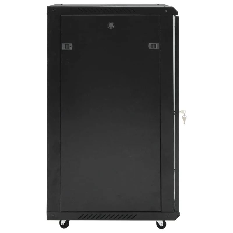 Netzwerkschrank 18U Serverschrank 19 Zoll Rollen abschließbar 60x60x100