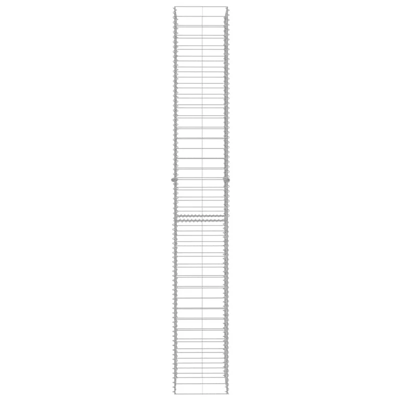 3x Gabionenkorb Verzinkter Stahl 197cm Steinkorb Gabionen Säule Wand